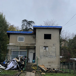 Services FLAMEO - Bachage et mesures conservatoires des batiments